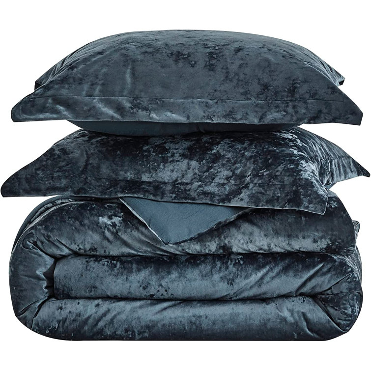 Mercer41 Imothy Velvet Comforter Set Wayfair